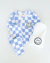 Load image into Gallery viewer, Checkered Blue Smiley Lounge Set