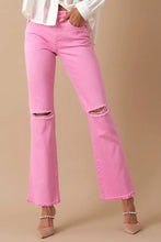 Load image into Gallery viewer, High Rise Slim Straight Relaxed Color Denim