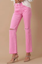 Load image into Gallery viewer, High Rise Slim Straight Relaxed Color Denim