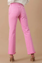 Load image into Gallery viewer, High Rise Slim Straight Relaxed Color Denim