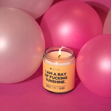 Load image into Gallery viewer, I Am A Ray Of F*Cking Sunshine Candle