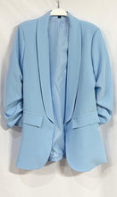 Load image into Gallery viewer, Stevee Ruched Sleeve Blazer
