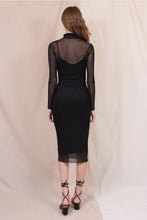 Load image into Gallery viewer, Elisa Bodycon Mesh Midi Dress
