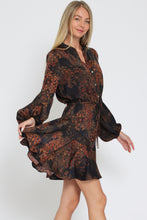 Load image into Gallery viewer, Fall In Love With Fall Flirty Dress
