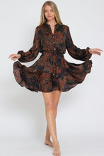 Load image into Gallery viewer, Fall In Love With Fall Flirty Dress
