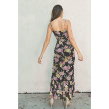 Load image into Gallery viewer, Floral Mesh Hi-Lo Ruffle Dress

