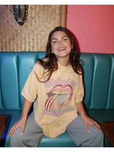 Load image into Gallery viewer, Rollings Stones Yellow Thrifted Tee
