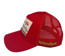 Load image into Gallery viewer, Soulbyrd Apres Ski Red Trucker Hat
