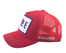 Load image into Gallery viewer, Soulbyrd Free Red Trucker Hat
