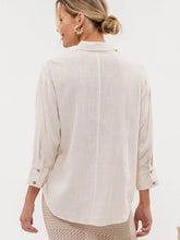 Load image into Gallery viewer, Madelyn Beige Button Up Top
