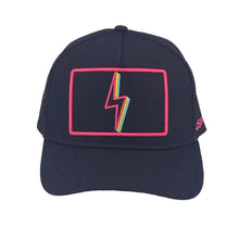 Load image into Gallery viewer, Soulbyrd Black Bolt Trucker Hat
