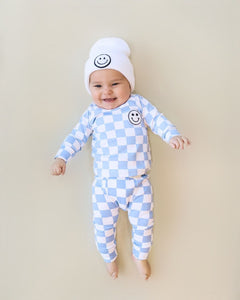 Checkered Blue Smiley Lounge Set