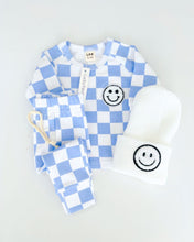 Load image into Gallery viewer, Checkered Blue Smiley Lounge Set
