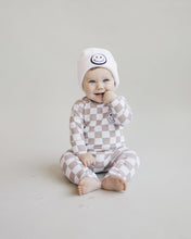 Load image into Gallery viewer, Latte Smiley Checkered Lounge Set

