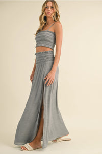 Cali Tube Top Maxi Skirt Set