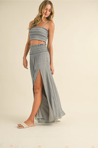 Cali Tube Top Maxi Skirt Set