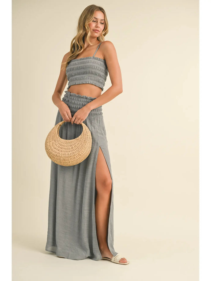 Cali Tube Top Maxi Skirt Set