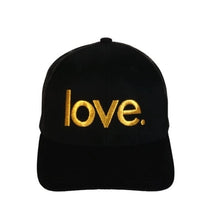 Load image into Gallery viewer, Love Gold Embroidered Trucker Hat
