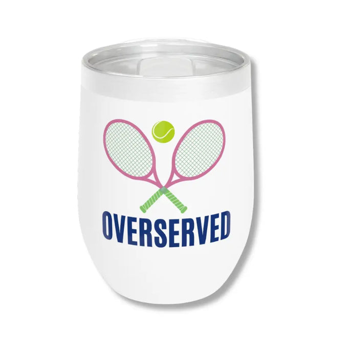 Overserved Tennis Wine Tumbler