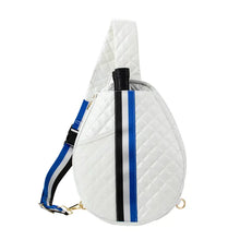 Load image into Gallery viewer, Brooklyn White Pickleball Sling Bag
