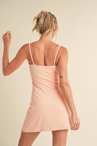 Peach Sweetheart Dress