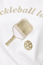 Load image into Gallery viewer, Pickleball Gold Embroidered  Sweater
