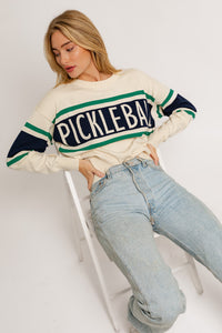 Let's Play Pickleball Crew Neck Sweater