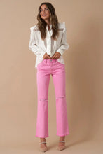 Load image into Gallery viewer, High Rise Slim Straight Relaxed Color Denim
