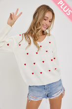 Load image into Gallery viewer, Love Is In The Air Sweater Plus Size
