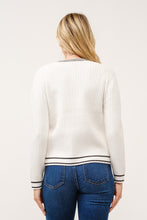 Load image into Gallery viewer, Jackie White Hampton Vibes Sweater
