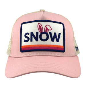 Snow Bunny Pink Trucker Hat