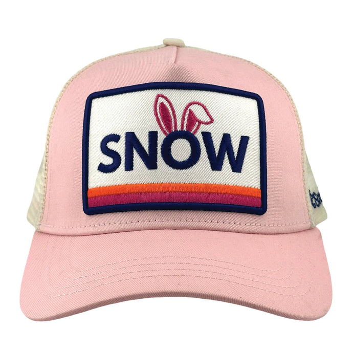 Snow Bunny Pink Trucker Hat