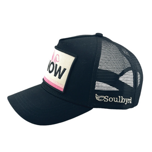 Snow Bunny Black Trucker Hat