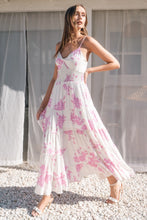 Load image into Gallery viewer, Summer Garden  Party Floral Print Maxi Dress
