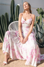 Load image into Gallery viewer, Summer Garden  Party Floral Print Maxi Dress
