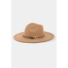 Load image into Gallery viewer, Bella Fedora Chain Detail Hat
