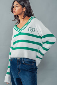 Beverly Hills Green Tennis Sweater