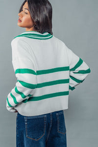 Beverly Hills Green Tennis Sweater