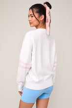 Load image into Gallery viewer, Tennis Pink Embroidered Sweater
