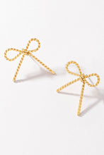 Load image into Gallery viewer, Lilah Twisted Bow Earrings
