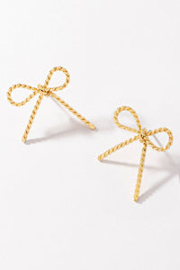 Lilah Twisted Bow Earrings