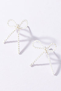 Lilah Twisted Bow Earrings