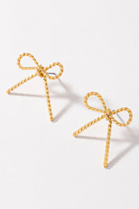 Lilah Twisted Bow Earrings