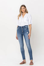 Load image into Gallery viewer, Natasha High Rise Button Up Ankle Skinny
